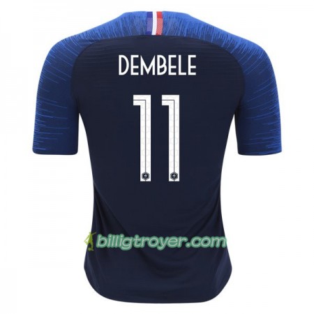 Billige Fotballdrakter Frankrike Dembele 11 VM 2018 Hjemmedraktsett